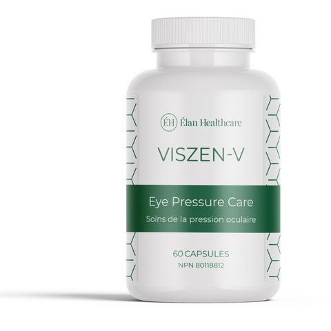 VisZen-V  Eye Pressure Health Supplement with Vitamins, Fish Oil, Collagen, Lutein, Bilberry, Quercetin - 60 Capsules