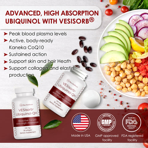 VESIsorb Ubiquinol-QH: Ultimate CoQ10 Absorption for Wellness